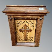 A pitch pine church tabernacle