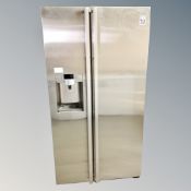 A Samsung American style fridge freezer with ice and water dispenser
