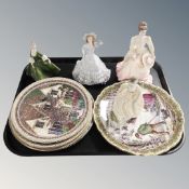 A tray of Coalport Ladies of Fashion figure, Lady in Lace, Royal Worcester figure - Emily,