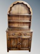 An oak Dutch style dresser
