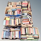 A pallet of seven boxes of antique and later books