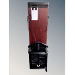 A Corby 440 trouser press together with a Dimplex heater in the form of a coal fire