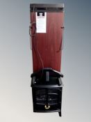 A Corby 440 trouser press together with a Dimplex heater in the form of a coal fire