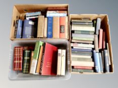Three boxes of early 20th century and later books,