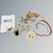 A collection of costume jewellery