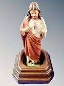 A chalk figure of Jesus,