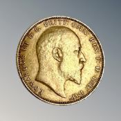 An Edward VII gold full sovereign 1905