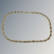 A silver-gilt necklace