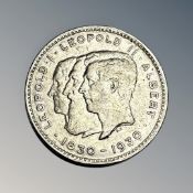A Belgian 1830-1930 ten franc coin