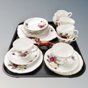 A twenty piece Salisbury Summer Time bone china tea service,