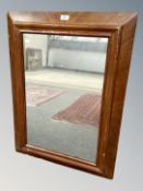 A 19th century mahogany framed mirror,