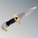 A Franklin Mint Ray Beers Eagle head handled knife