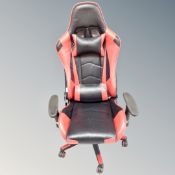 A computer gaming chair