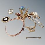 A collection of costume jewellery