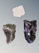 A collection of crystals - aura rainbow,