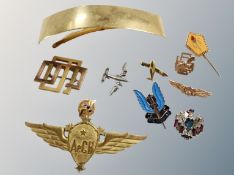 An interesting collection of military related badges,