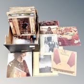 A box of vinyl records - Roy Harper, Bob Dylan, Neil Young,