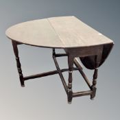 A 19th century gateleg table