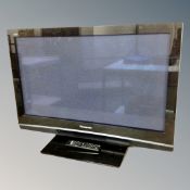 A Panasonic Vierra 37 inch plasma tv with universal remote