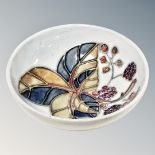 A Moorcroft elder flower pattern bowl,