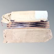 A folding vintage military camp bag - Major Broatch of the 4th Border regiment