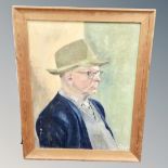 Continental School : Portrait of a Gentleman, oil on canvas, monogrammed, dated '62,