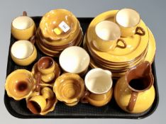 A tray of Torquay pottery ware