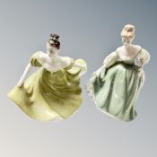 Two Royal Doulton figures : Fair Lady HN 2193 and Lynne HN 2329