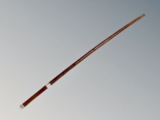 A silver mounted swagger stick