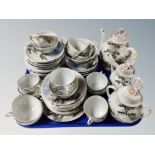 A tray of Japanese export tea china.