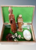 A table box of religious figures,