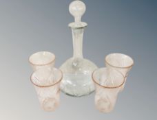 A collection of American depression glass,