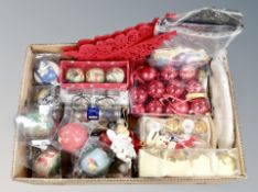 A box of Danish Christmas decorations.