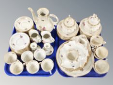 Sixty pieces of KPM floral patterned tea and cabinet china