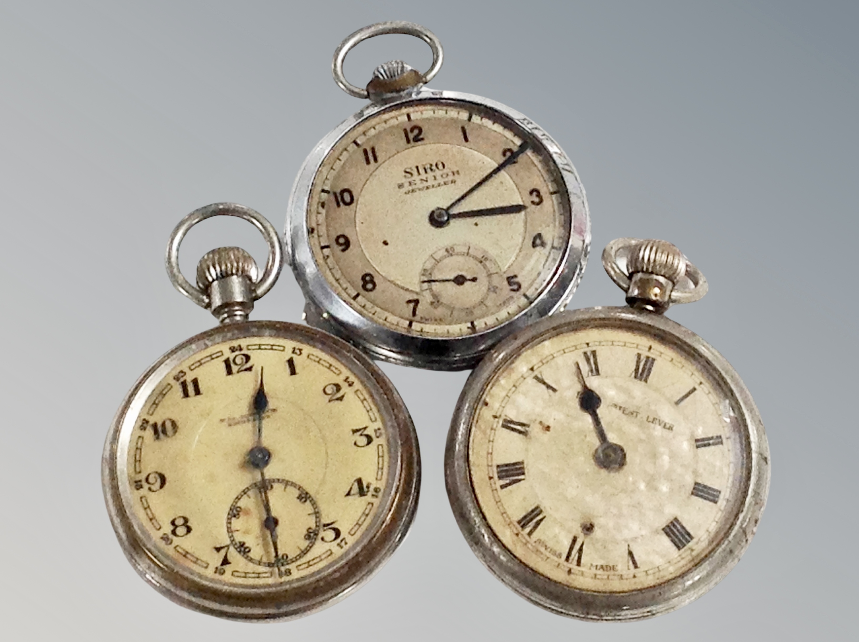 A Ciro Senior pocket watch and two further pocket watches