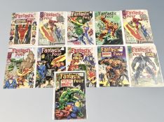 Marvel Comics : Fantastic Four issues 54, 60, 64, 68, 69 (X2), 70, 76, 79, 80, 83 & 84,