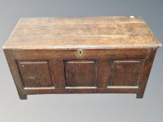 A 19th century oak coffer