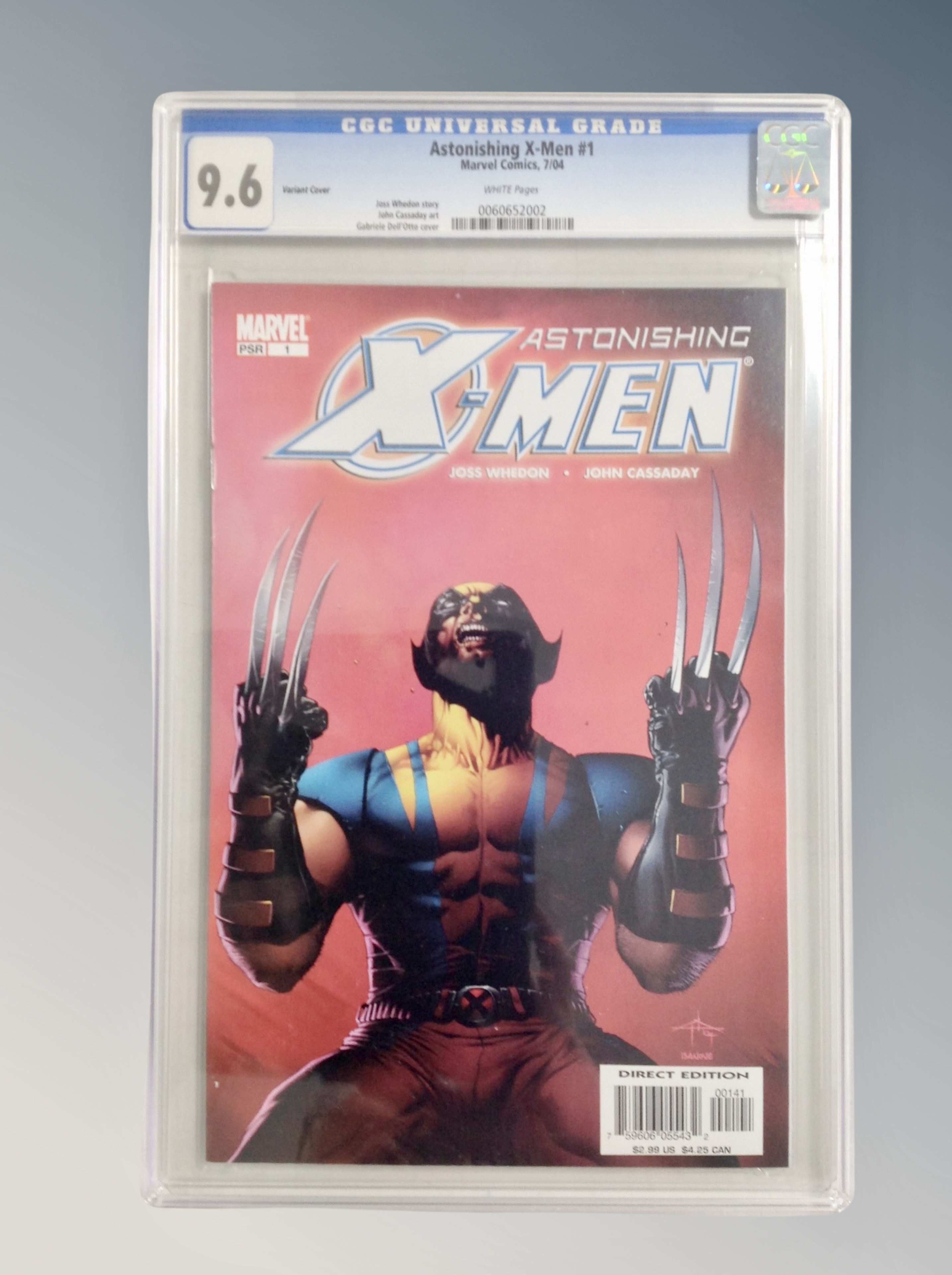 Marvel Comics : Astonishing X-Men issue 1, CGC Universal Grade 9.6, slabbed.