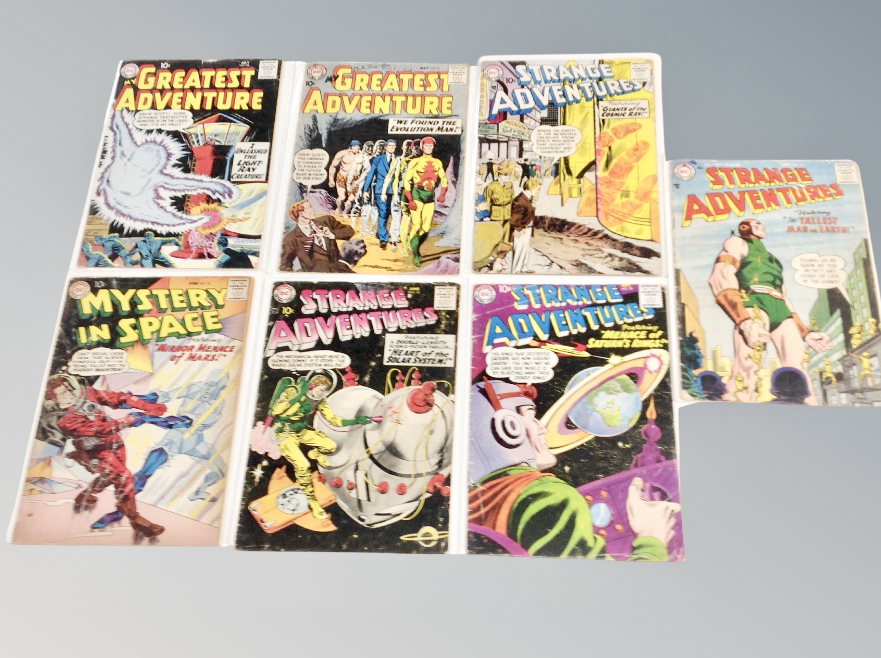 DC Comics : Strange Adventures issues 76, 82, 93 & 96,