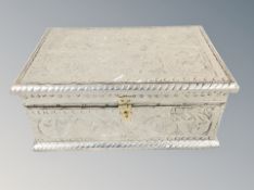 An ornate jewellery casket,