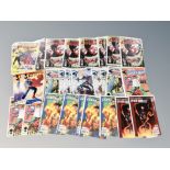 50 assorted modern Marvel and DC comics to include Ultimate Fantastic Four issue 1 (X10),