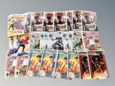 50 assorted modern Marvel and DC comics to include Ultimate Fantastic Four issue 1 (X10),
