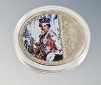 A 2018 £5 commemorative coin -The Coronation 65th Anniversary