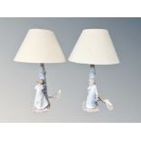 Two Nao figural table lamps.
