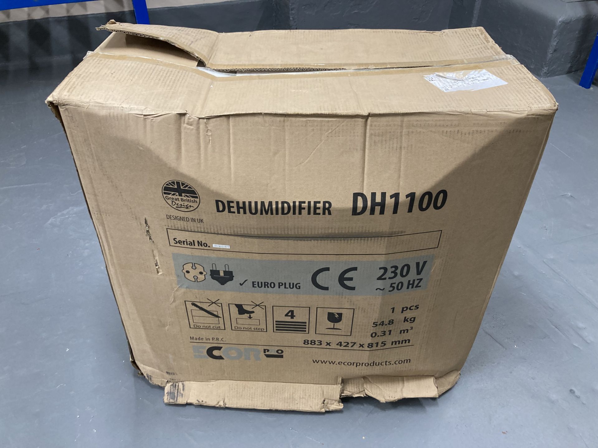 An Ecor Products de-humidifier DH1100, 230 volt,