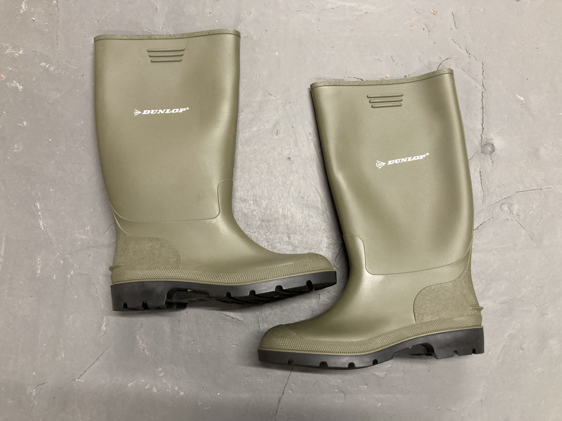 A pair of Dunlop wellington boots,