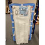 A compact high efficiency radiator 400-22-1200 together with a double 22 600 ml by 1200 ml radiator