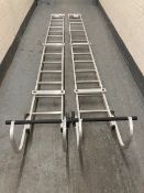 Two aluminium roof ladders (2)