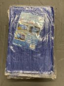 Ten general purpose tarpaulins, 3.5 metres x 5.4 metres.