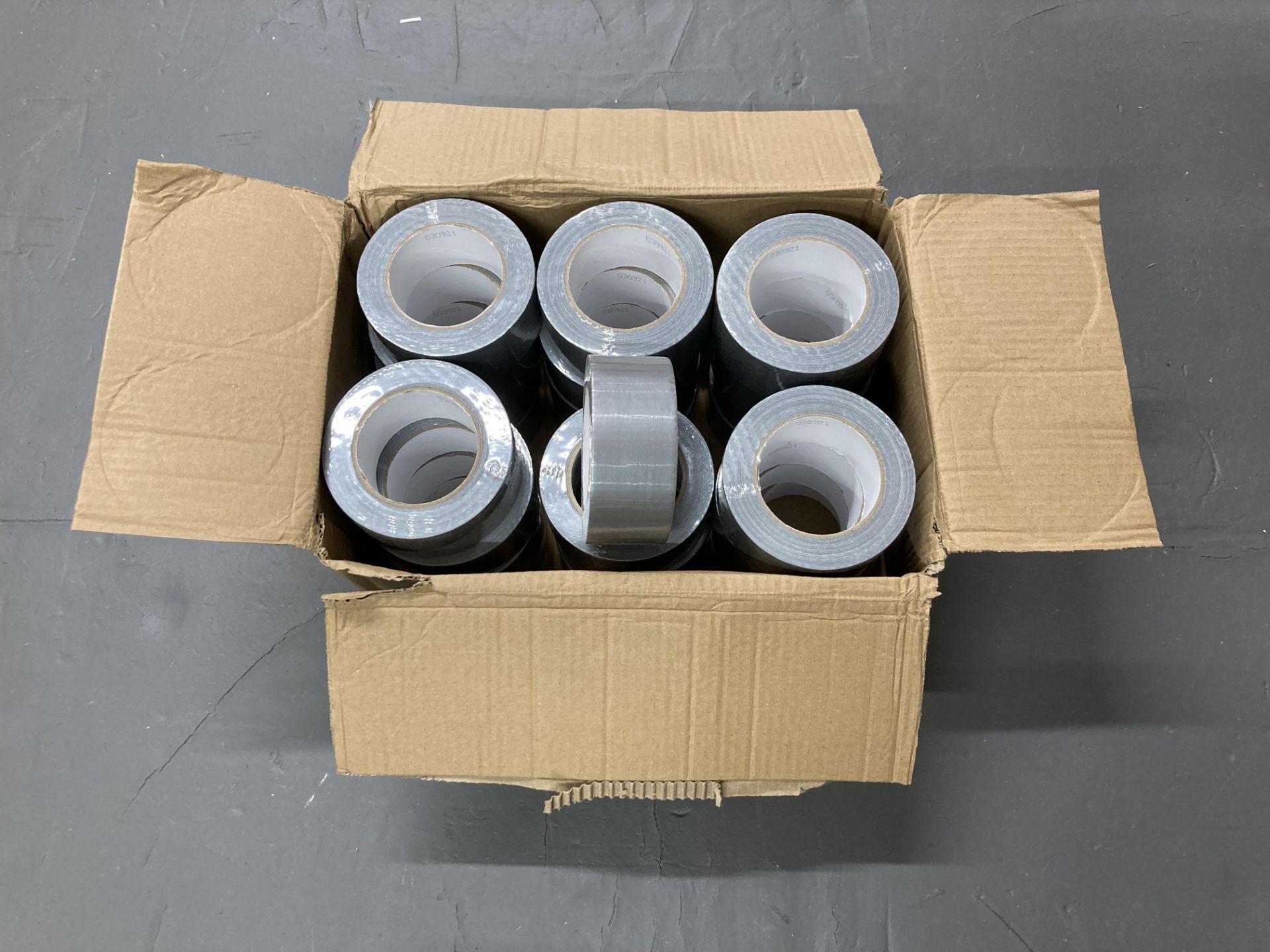 A box of Brittmade Gaffer tape. 24 rolls in a box.